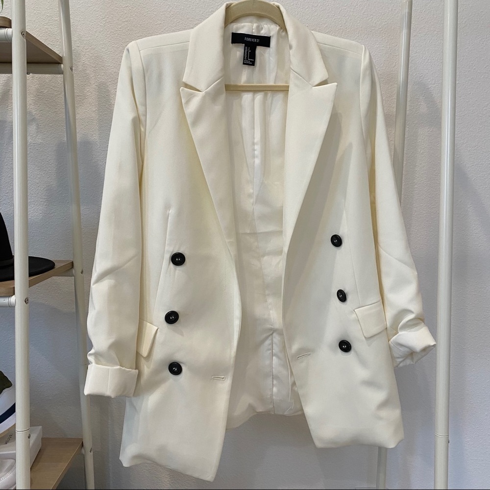 White / cream Oversized Blazer